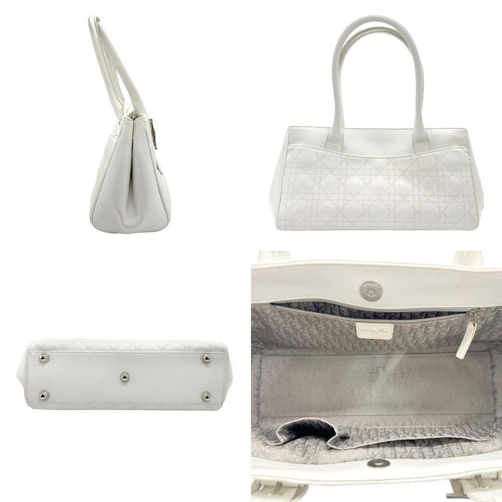 Dior Christian white Handbag leather 2way White